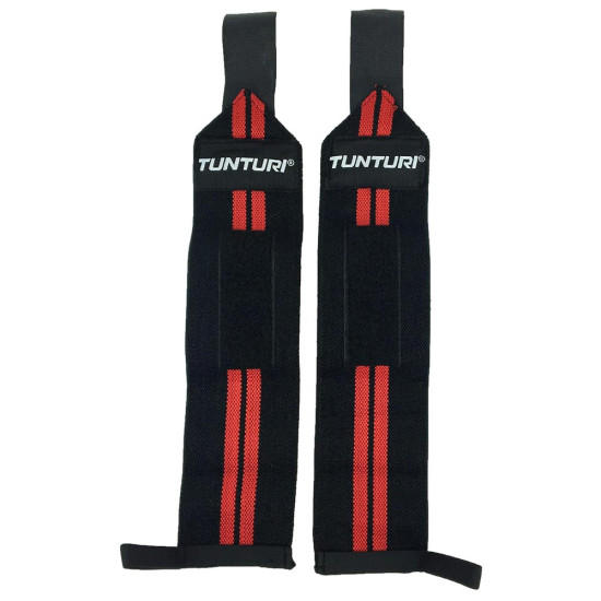 Tunturi Wrist Wraps Red, Pair